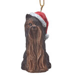 Елочная игрушка Собачка Йоркширский терьер - Новогодние питомцы 8*4 см