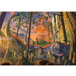 Пазл Любопытный динозавр - Винсент Хи, 500 элементов