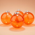 Набор пластиковых шаров Albertine Vitrobulles - Flaming Sky 10 см, 4 шт