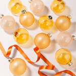 Елочные шары Bubble: Солнечное Утро 6 см, 15 шт, стекло