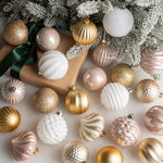 Набор пластиковых шаров Magic Suite: Vintage Glam, 6-7 см, 60 шт