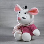 Мягкая игрушка Мышка Китти - Японское вдохновение 18 см, белая