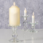 Набор стеклянных подсвечников Manzanares 9-14 см, 3 шт