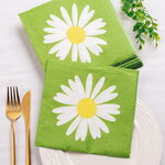 Бумажные салфетки Ромашки 17*17 см, 20 шт