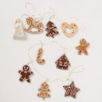 Светодиодная гирлянда на батарейках Gingerbread 160 см, 14 теплых белых LED ламп, таймер, IP20