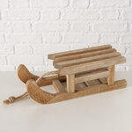 Декоративная фигура Деревянные Санки 30 см