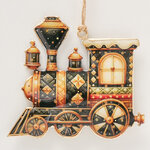 Елочная игрушка Паровозик Санты - Christmas Derbyshire 11 см