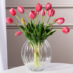 Силиконовые тюльпаны Верналис 5 шт, 40 см розовые