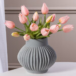 Силиконовые цветы Тюльпаны Паратео 5 шт, 26 см нежно-розовые