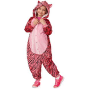 Маскарадный костюм - детский кигуруми Тигр розовый, рост 110-122 см