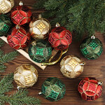 Набор пластиковых шаров Christmas Eve 8 см, 12 шт