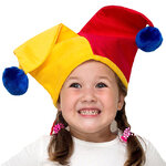 Карнавальная шапка Арлекино 54 см детская