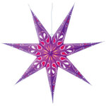 Светильник звезда из бумаги Starlight 70 см фиолетовая