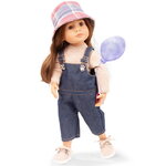 Кукла Грета в комбинезоне и шляпе 36 см