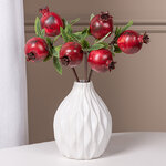 Искусственная ветка Гранат Шароли 33 см бургунди