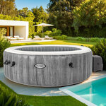 Надувной бассейн-джакузи Intex 28442 GreyWood Deluxe 216*71 см, аэромассаж, подсветка