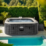 Надувной бассейн-джакузи Intex 28452 Greystone Deluxe 196*71 см, аэромассаж, подсветка