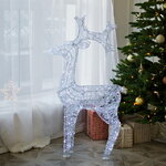 Светодиодный олень Арни 150 см, 220 холодных белых LED ламп, IP44