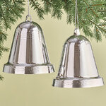 Елочная игрушка Колокольчик Xmas Peal 15 см серебряный, 2 шт