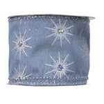 Декоративная лента Serata Azzurra: Морозные кристаллы 270*6 см
