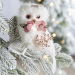 Елочная игрушка Сова Дамиана - Diamond Forest 12 см, подвеска