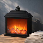 Декоративный светильник-фонарь Камин Бечворт 35*30 см, на батарейках