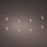 Светодиодная гирлянда Шишки Glassy Forest 1.75 м, 8 теплых белых LED ламп, прозрачный ПВХ, на батарейках, IP20