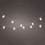Светодиодная гирлянда Бумажные Лампочки 2.25 м, 10 теплых белых LED ламп, IP20