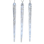 Светодиодные Сосульки Арктика 3*40 см, холодное белое свечение с мерцанием, IP44