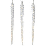 Светодиодные Сосульки Арктика 3*40 см, теплое белое свечение, IP44