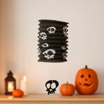 Подвесное украшение Хэллоуин - Бумажный Фонарик с черепом 25*15 см