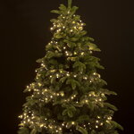 Ярусная гирлянда на елку 210 см Easy Light - Lumineo Snake, 700 теплых белых LED, зеленый ПВХ, диммер, IP44