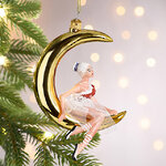 Стеклянная елочная игрушка Балерина Тальони - Moon Rhapsody, 13 см