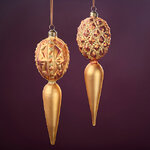 Елочные игрушки Spettacolo Capodanno 23 см, 2 шт, стекло