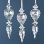 Елочные игрушки Fiume-Veneto: Barishano 17 см, 3 шт, стекло