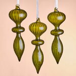 Елочные игрушки Fata Verde 17 см, 3 шт, стекло