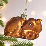 Елочная игрушка Олененок Буяшка 7 см, стекло