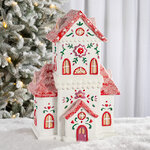 Декоративная статуэтка Пряничный Домик - Floral Pattery 35 см