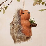 Елочная игрушка Ежик Батти - Foresta di Lana 10 см, подвеска