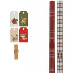 Набор для упаковки подарков Scotland Holiday, 7 предметов
