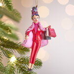 Елочная игрушка Леди Барнелла - Pellicce Rosa 13 см, подвеска