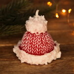 Новогодняя свеча Шапочка - Warm Christmas 7 см