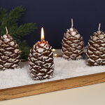 Новогодняя ароматическая свеча Шишка 8 см