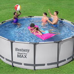 Круглый каркасный бассейн Bestway Steel Pro Max 396*122 см, фильтр-насос, аксессуары