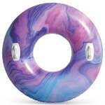 Надувной круг с ручками Волны 114 см фиолетовый