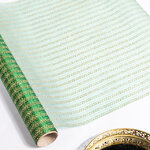 Ткань для декорирования Золотой путь 35*200 см таинственный зелёный