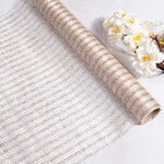 Ткань для декорирования Золотой путь 35*200 см кремовая