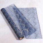 Ткань для декорирования Хрустальные ракушки 35*200 см волшебный сапфир