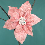 Пуансеттия Viento Rosa 16 см, клипса