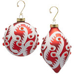 Елочные игрушки Gilden Sutton 10 см, стекло, 4 шт